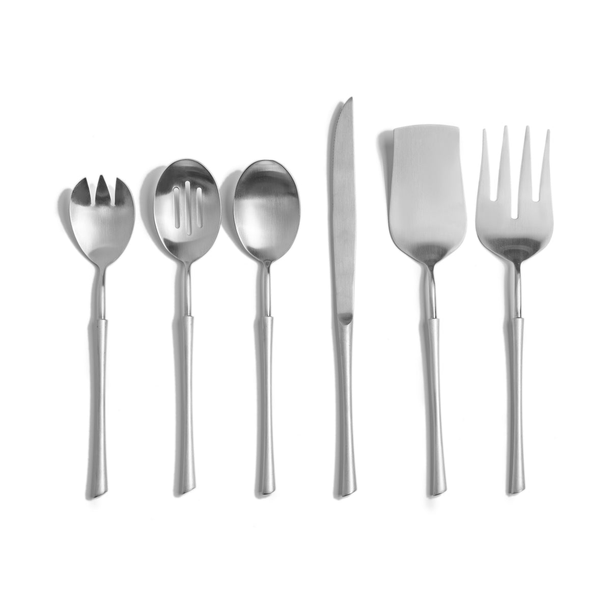 Chrome Metals 6 Piece Serving Utensils